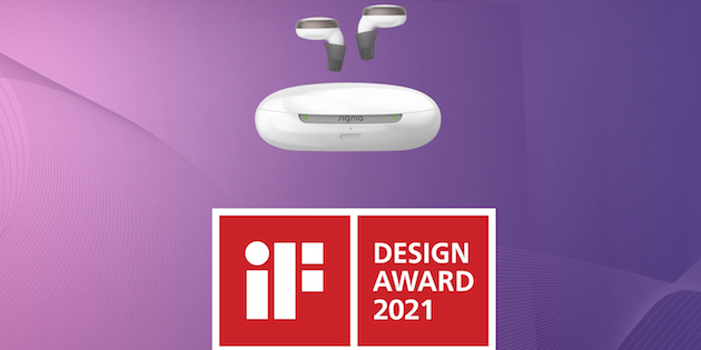 Major iF design award for Signia’s Active Pro hearing aid, for not making people feel old